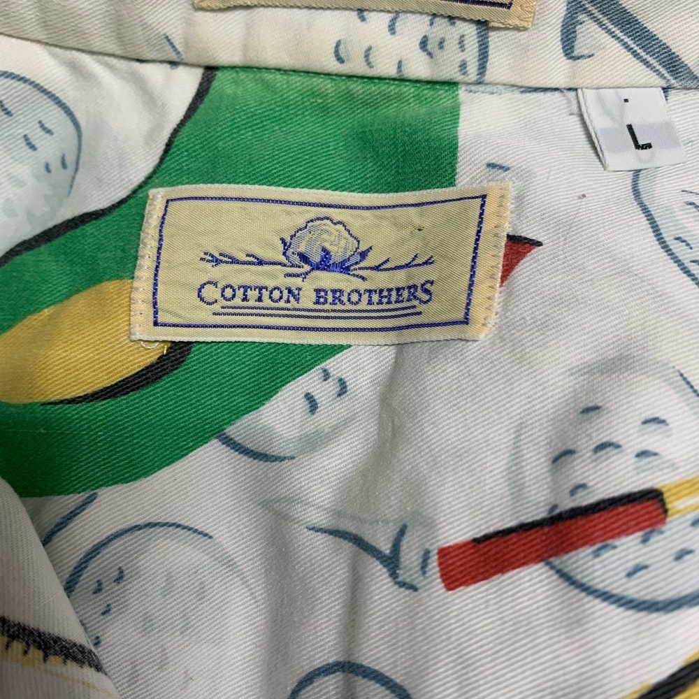 Vintage RARE Cotton Brothers Golf ⛳️ Ball Shirt Size L USA - Picture 2 of 4